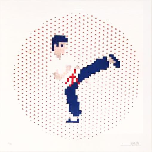 INVADER - Kung Fu, 2015, hand signed (1 of 1)