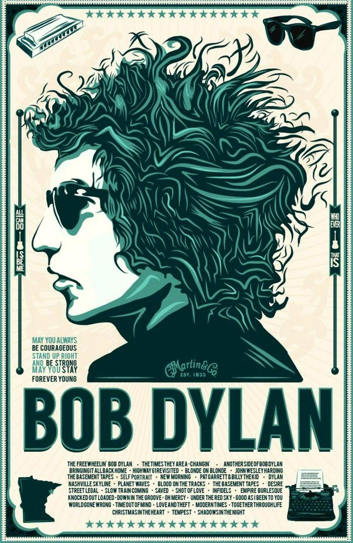 BOB DYLAN, original vintage band poster (1 of 1)