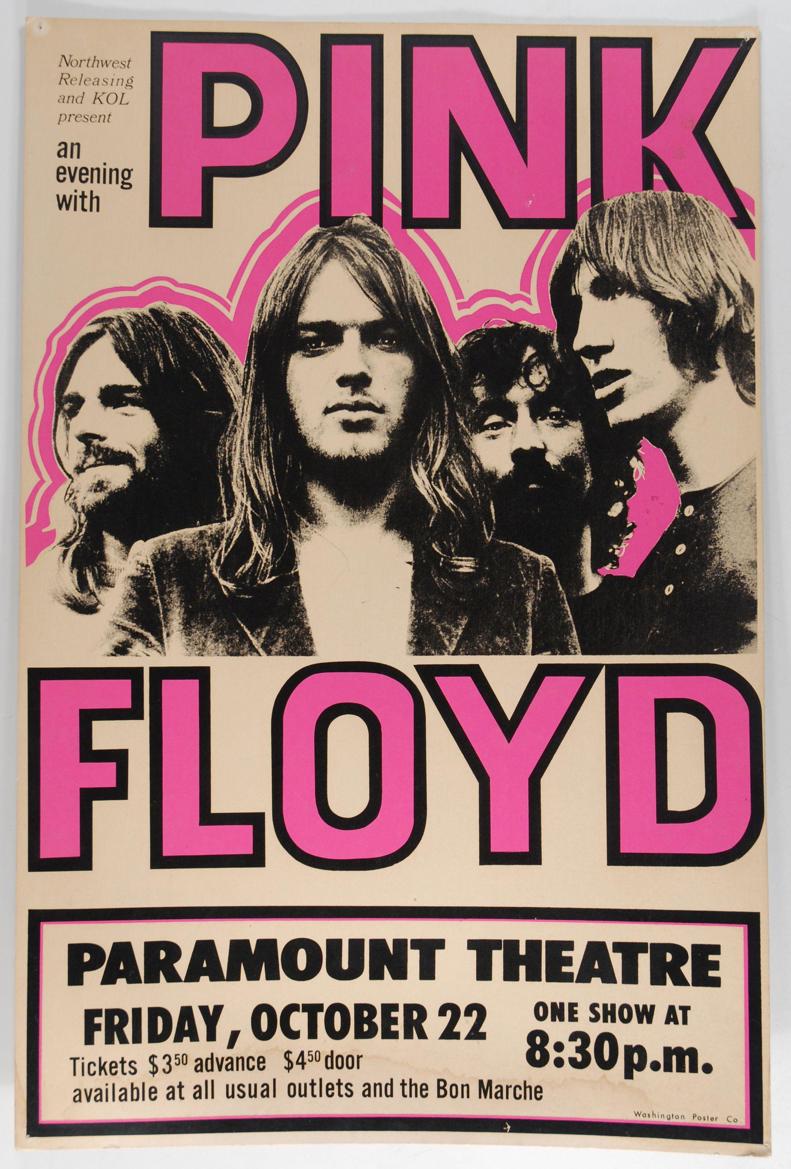 PINK FLOYD, original vintage band poster (1 of 1)