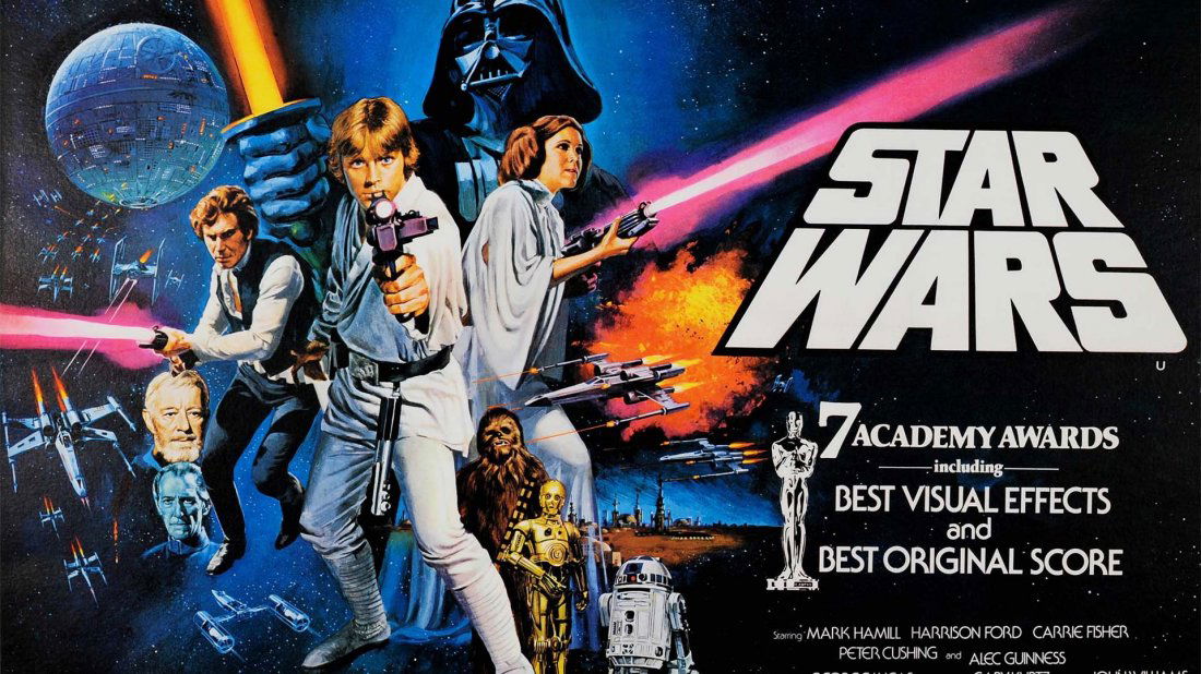 STAR WARS - original printing, cinema poster, quad (1 of 1)