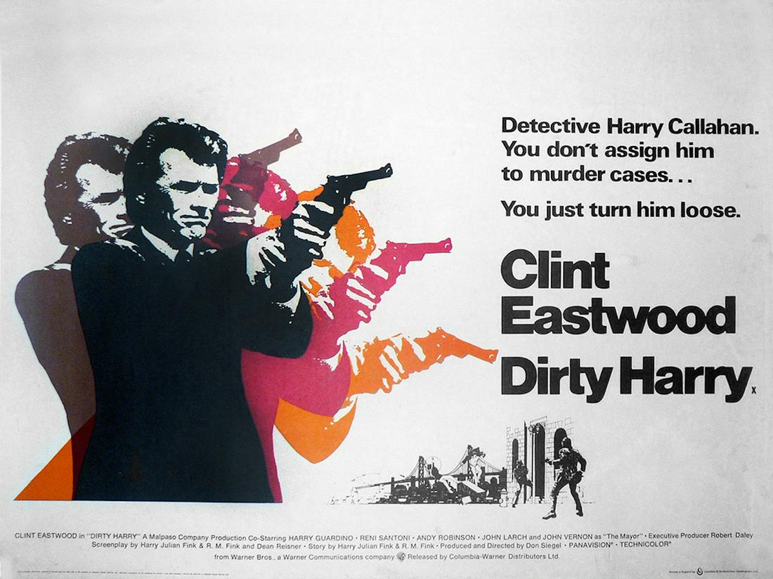DIRTY HARRY - original printing, cinema poster (1 of 1)