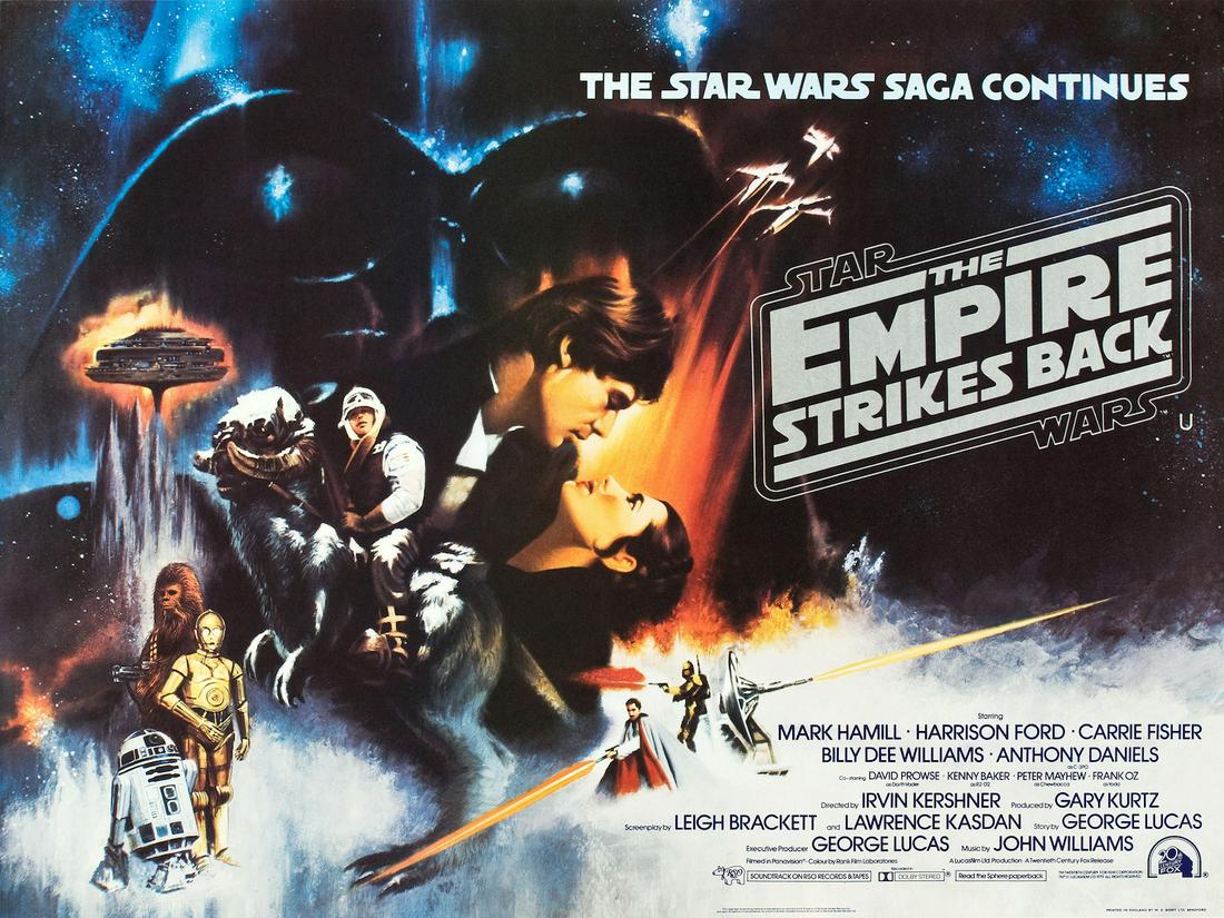 EMPIRE STRIKES BACK - original printing, cinema poster, (1 of 1)