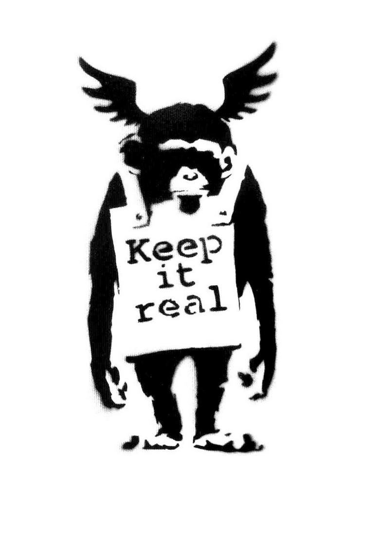 BANKSY - Keep it Real, Dismaland canvas (1 of 1)
