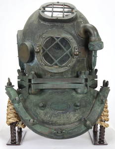 Rare A.J. Morse & Son 5 Bolt Diving Helmet Circa 1906