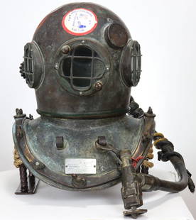 Vintage Craftsweld Dockbuilders Diving Helmet Untouched: This helmet was made the Craftsweld Equipment Corporation. This company purchased the A. Schrader’s Son Company in 1952. Located in Long Island City, New York, this company would make diving