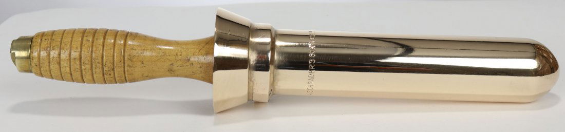 A. Schrader's Son US Navy Standard Dive Knife - Mint!: This is a classic US Navy standard dive knife used with the Mark V diving helmet and equipment! This knife is marked on the brass sheath A. Schrader's Son Inc. N.Y. The brass sheath is in beautiful po