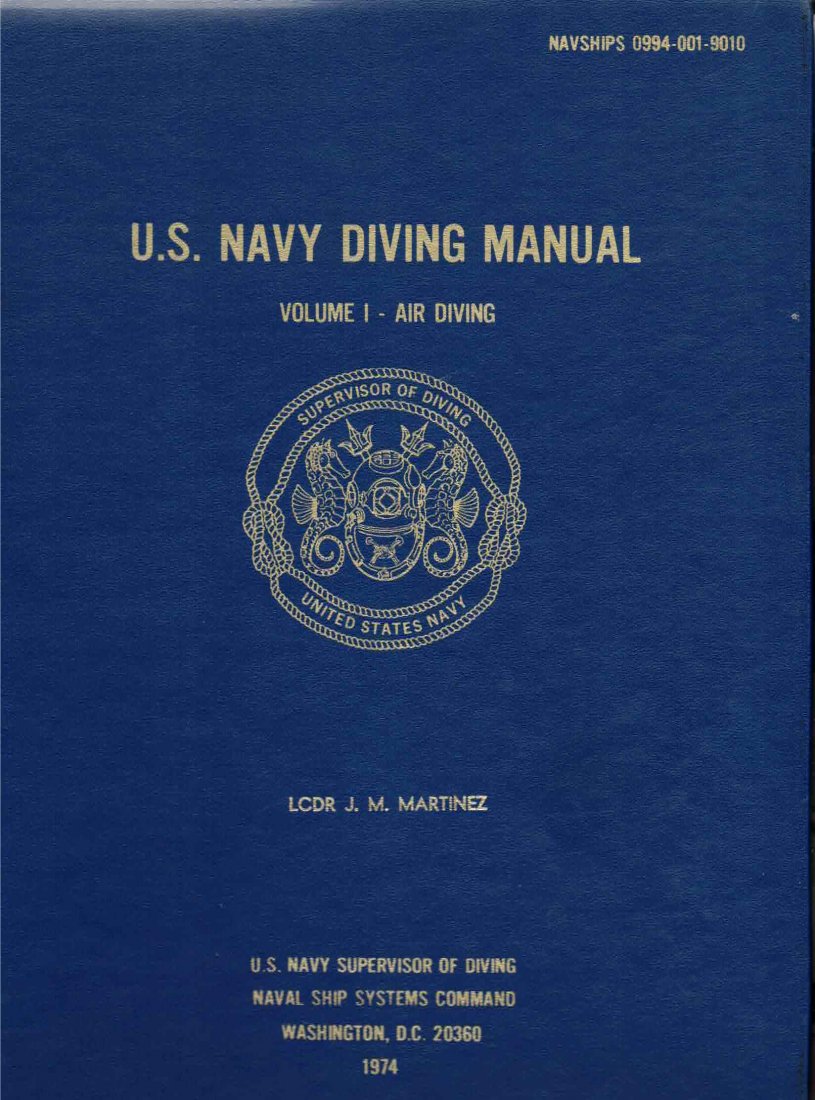 For Auction United States Navy Diving Manual 1974 108 On - 