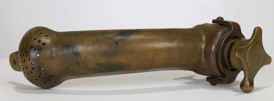 US Navy Mark V Diving Helmet Exhaust Body NOS: This is the complete exhaust body and components for a US Navy Mark V diving helmet. Parts appear to be new old stock of post-WWII vintage. Very difficult vintage component to find in this condition!
