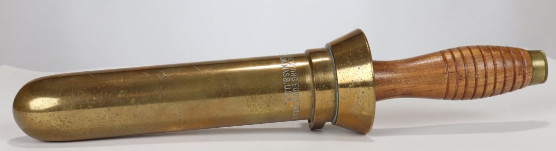 Morse Diving Equipment US Navy Mark V Diving Knife: This is a great looking classic US Navy standard diving knife typically used in conjunction with the Mark V diving helmet. Morse Diving Equipment was one of the primary suppliers to the US Navy of thi