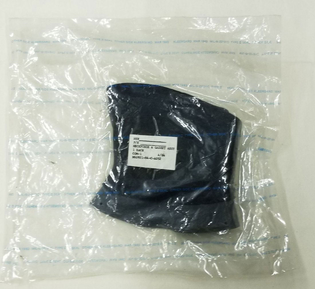 Mark 12 Diving Helmet Neckpiece, Gasket Assy NOS Sealed: New old stock (NOS) sealed neckpiece & gasket assembly for Mark 12 diving helmet.