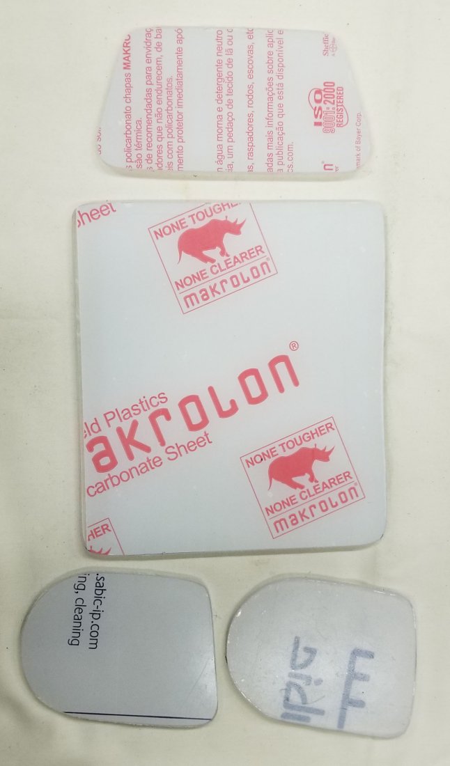 Mark 12 Diving Helmet Set of New Acrylic Windows #2: Brand new custom cut set of acrylic windows for Mark 12 diving helmet.