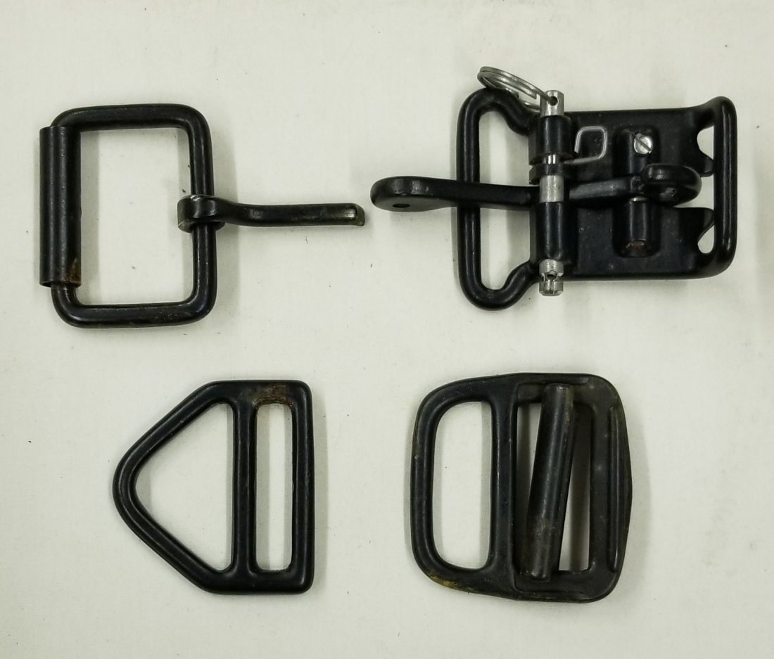 Mark 12 Diving Helmet / Suit Brass Buckle Lot (4): Lot of 4 different buckles used with the Mark 12 diving system. Appear in as new condition.