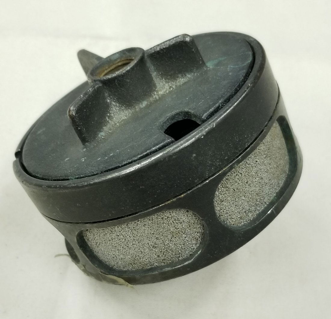 Mark 12 Diving Helmet Exhaust Parts Lot: Lot of 2 Mark 12 diving helmet exhaust parts, used condition.