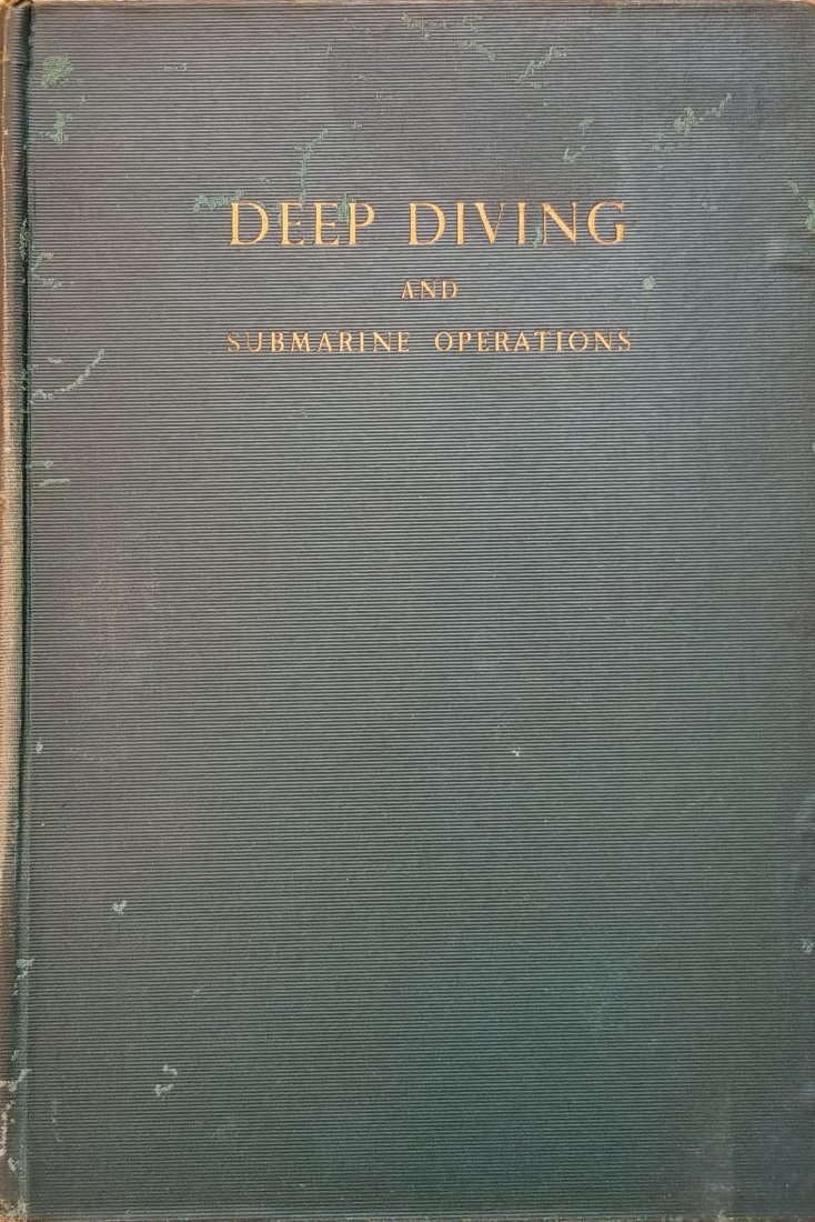 Deep Diving & Submarine Operations 6th Edition 1955: Hardbound 1955 sixth edition of the famous Deep Diving and Submarine Operations from Siebe Gorman. Book is in good condition, signs of age on cover. Book was apparently in the John Date Diving Equipme