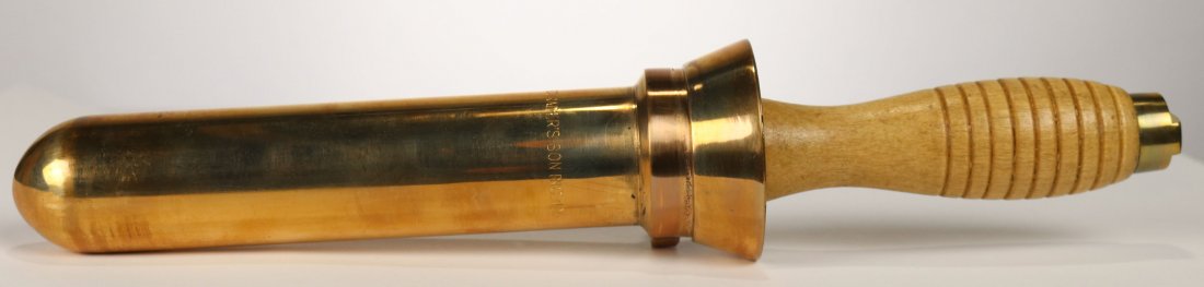 A. Schraders Son USN Mark V Diving Knife: Never used US Navy standard diving knife made by the A. Schrader’s Son Company when it was located in Bowie, MD. This type of knife was the standard used with the Mark V diving helmet and related eq
