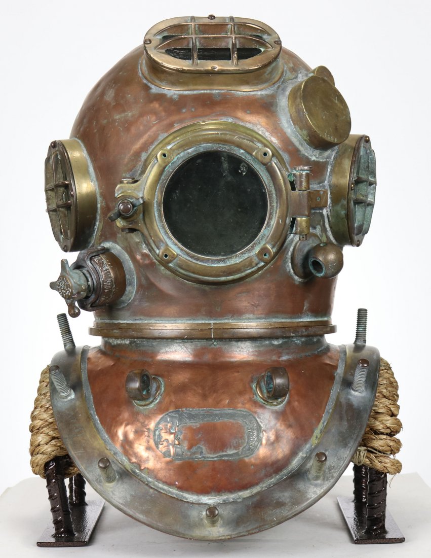 1944 US Navy Mark V Diving Helmet USS Saratoga: Nation’s Attic Inc on behalf of the USS Saratoga Museum Foundation, Inc. is auctioning this authentic US Navy Mark V diving helmet to raise funds during these difficult times. All proceeds will go t