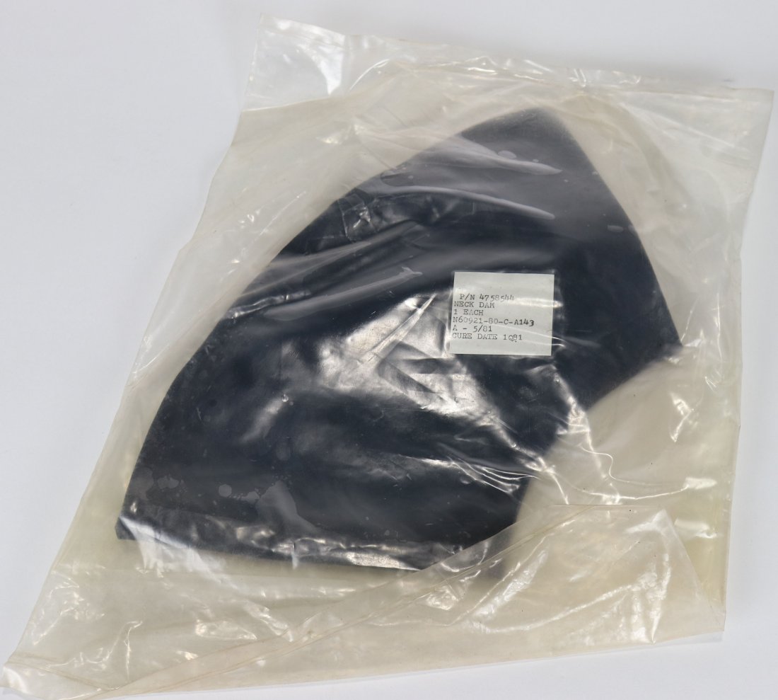 US Navy Mark 12 Diving Helmet Neck Dam: New old stock US Navy Mark 12 diving helmet neck dam.