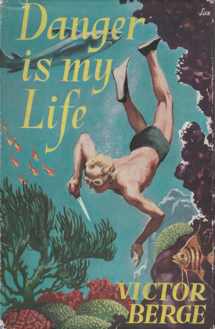 Danger Is My Life, by Victor Berge of Berge Mask, 1954: A very scare book by the creator of the Victor Berge mask, that was used extensively by the USA military in WWII. Book tells of Berge’s adventures in the pre war Asian pearling industry and his visi