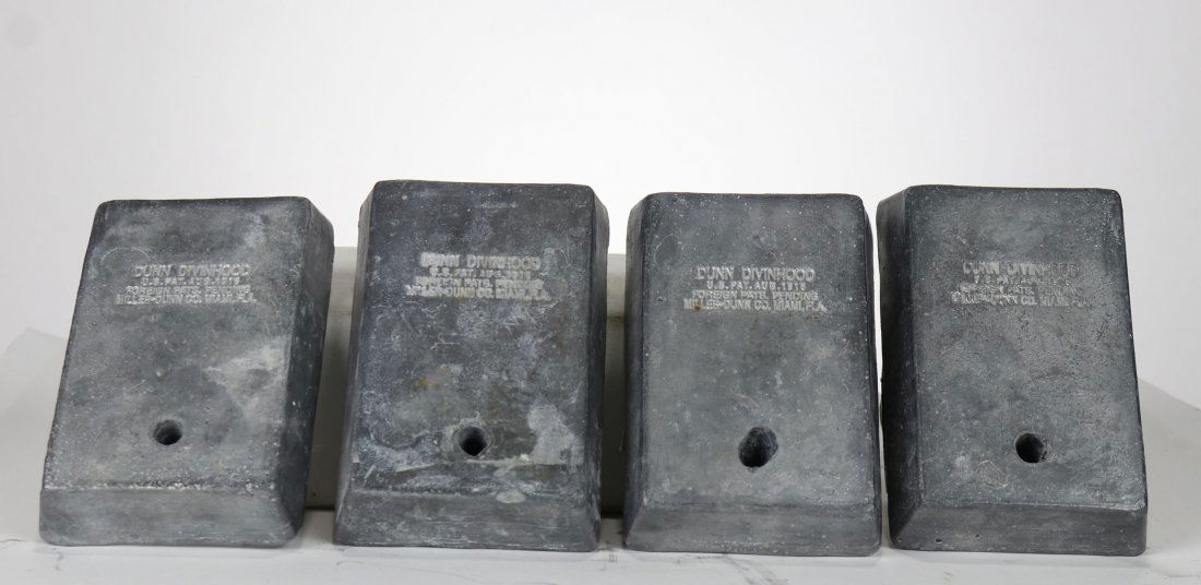 Miller Dunn Divinhood Style 1 or 2 Lead Weights: Is your Miller Dunn Style 1 or 2 Divinhood missing its weights? This is the correct front and back pair in ready to use condition. This set is new but looks and weighs exactly the same as the old ones