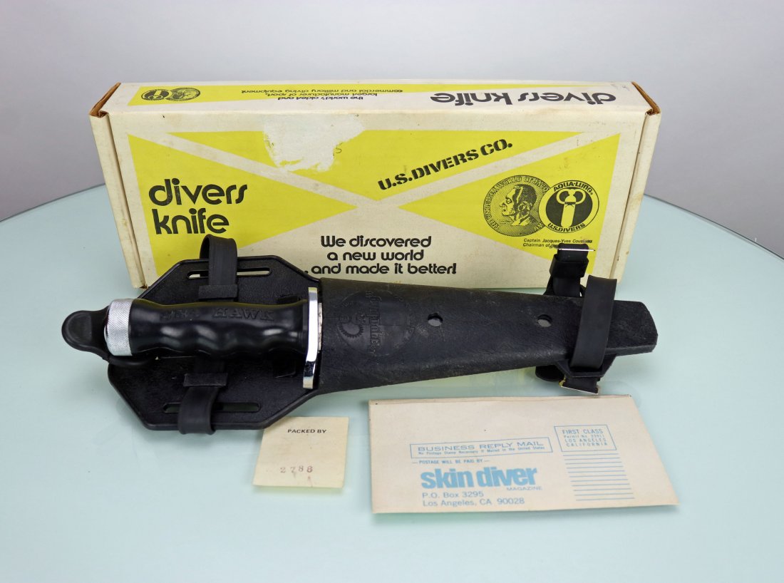 US Divers Aqua-Lung Sea Hawk Knife New In Box (1 of 5)