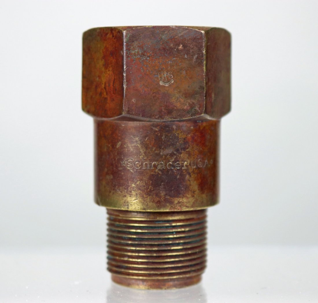 Schrader Mark V Helmet Non-Return Valve Navy Stamp (1 of 3)