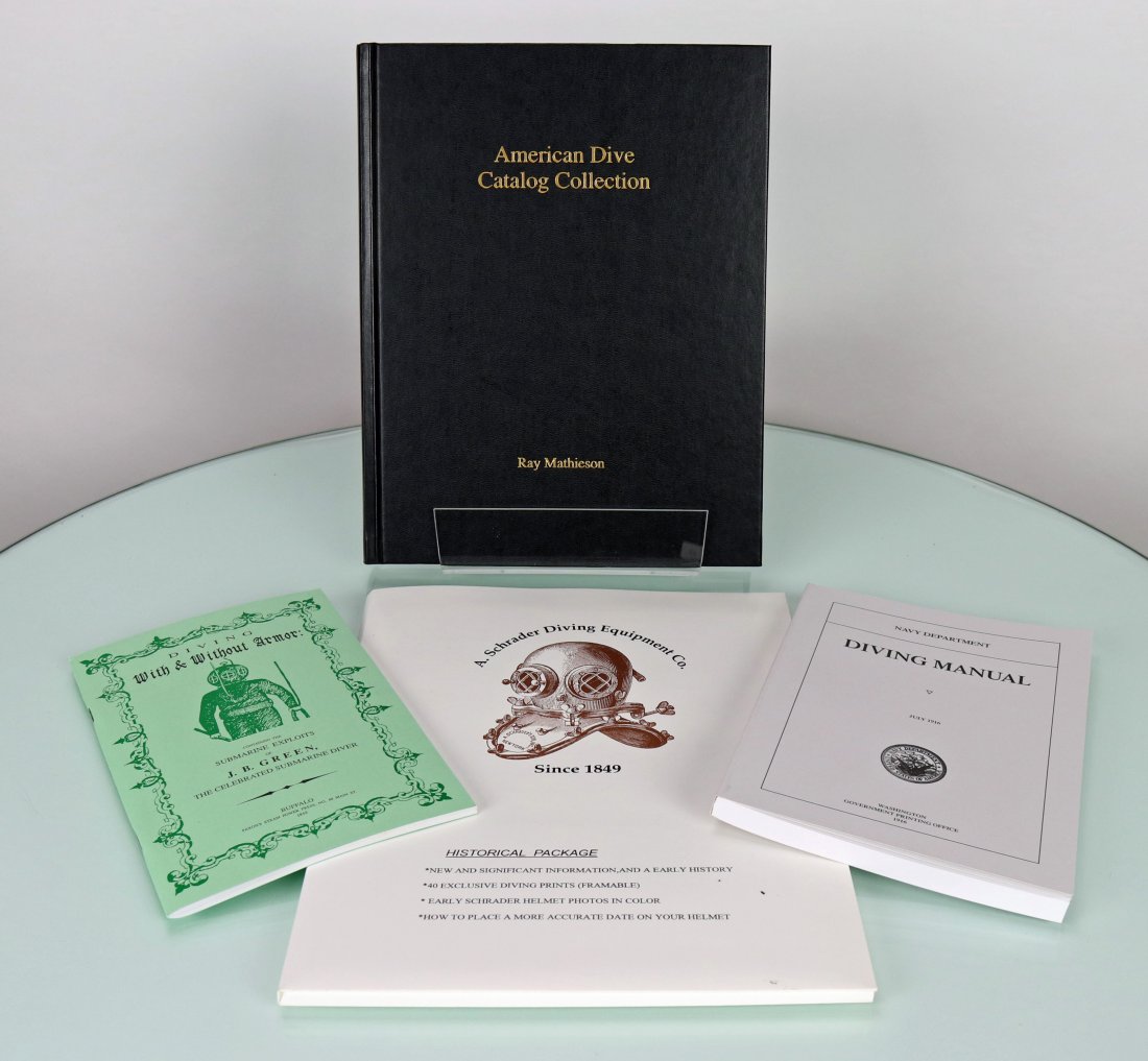 Antique Diving Helmet Equipment & History Book Lot (1 of 1)