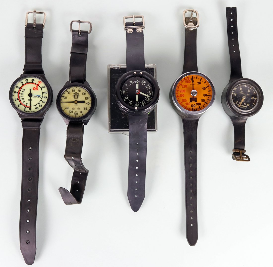 5 Depth Gauges Uwatec USD White Stag Healthways DACOR (1 of 2)