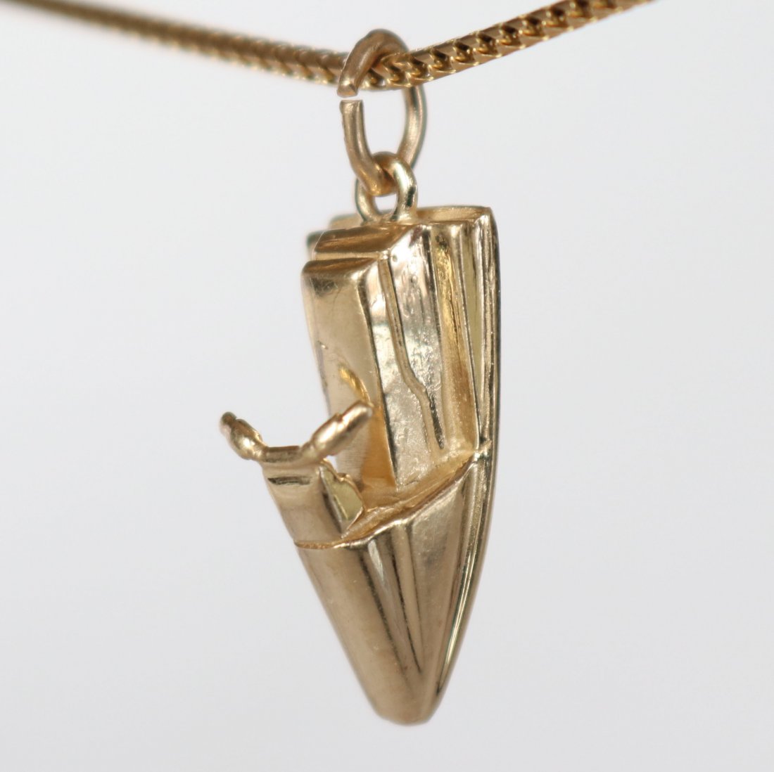 Custom Made 14k Gold Jet Ski Necklace Pendant (1 of 5)