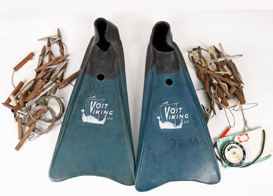 Scuba Diving Equipment Voit Viking Fins, Speargun Tips (1 of 3)