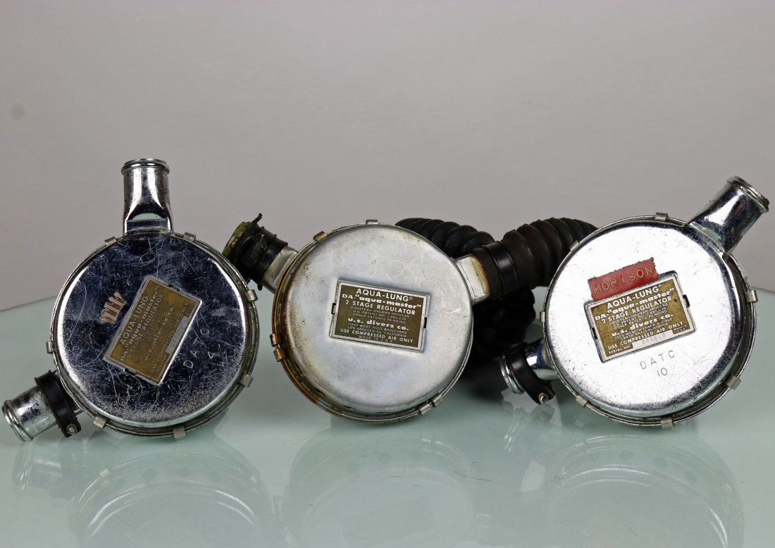 3 US Divers Aqua Lung Aqua Master 2 Stage Regulators (1 of 5)