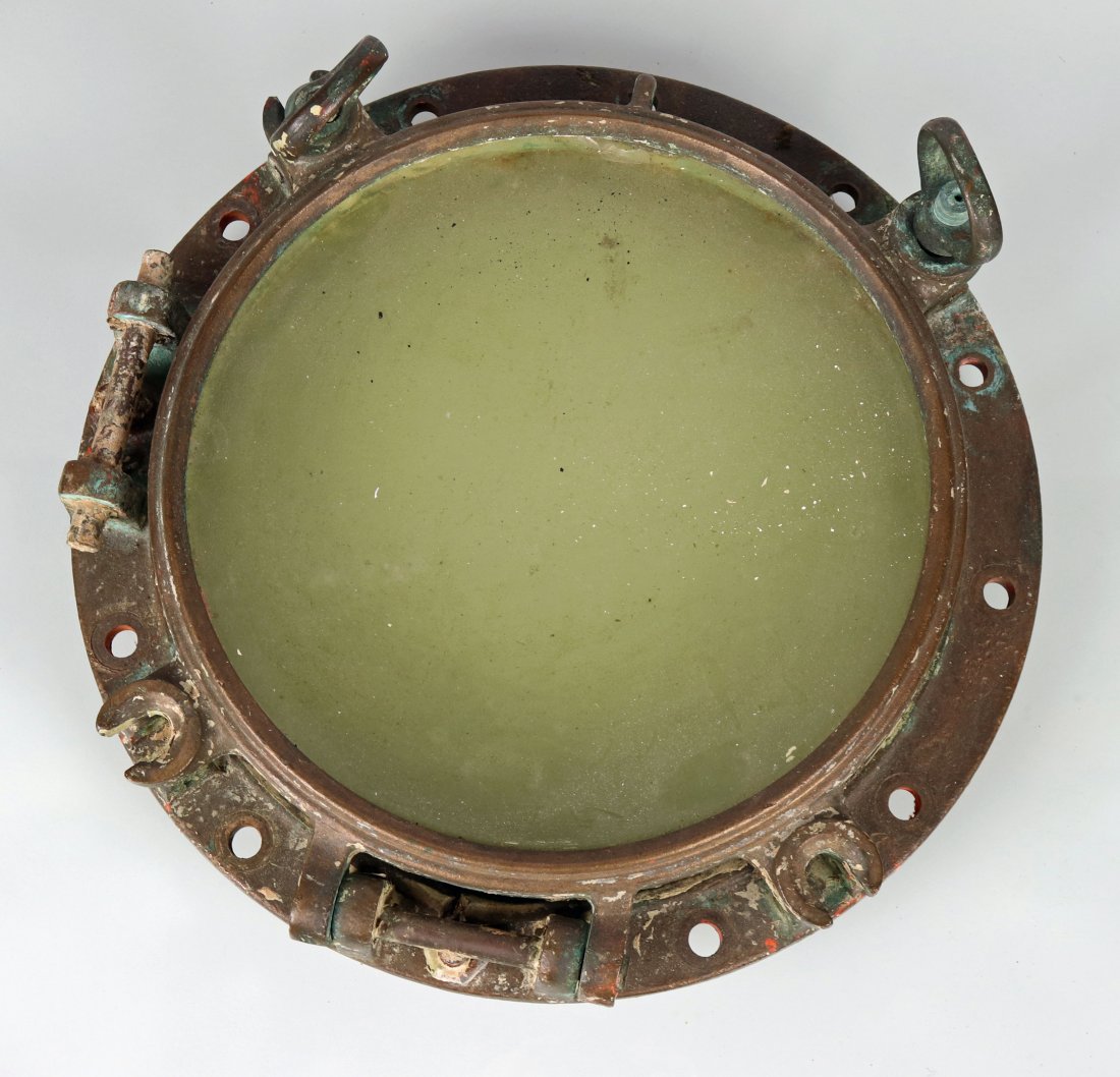Authentic Ships Brass Port Hole, Large & Heavy! (1 of 3)