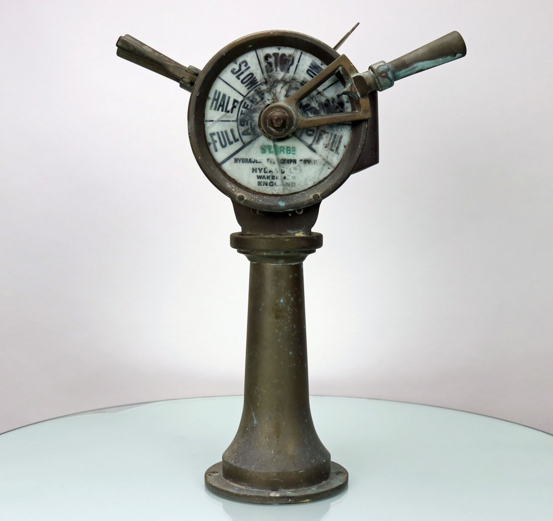 Hyland Ltd Hydraulic Telegraph Control Off Sunken Ship (1 of 8)