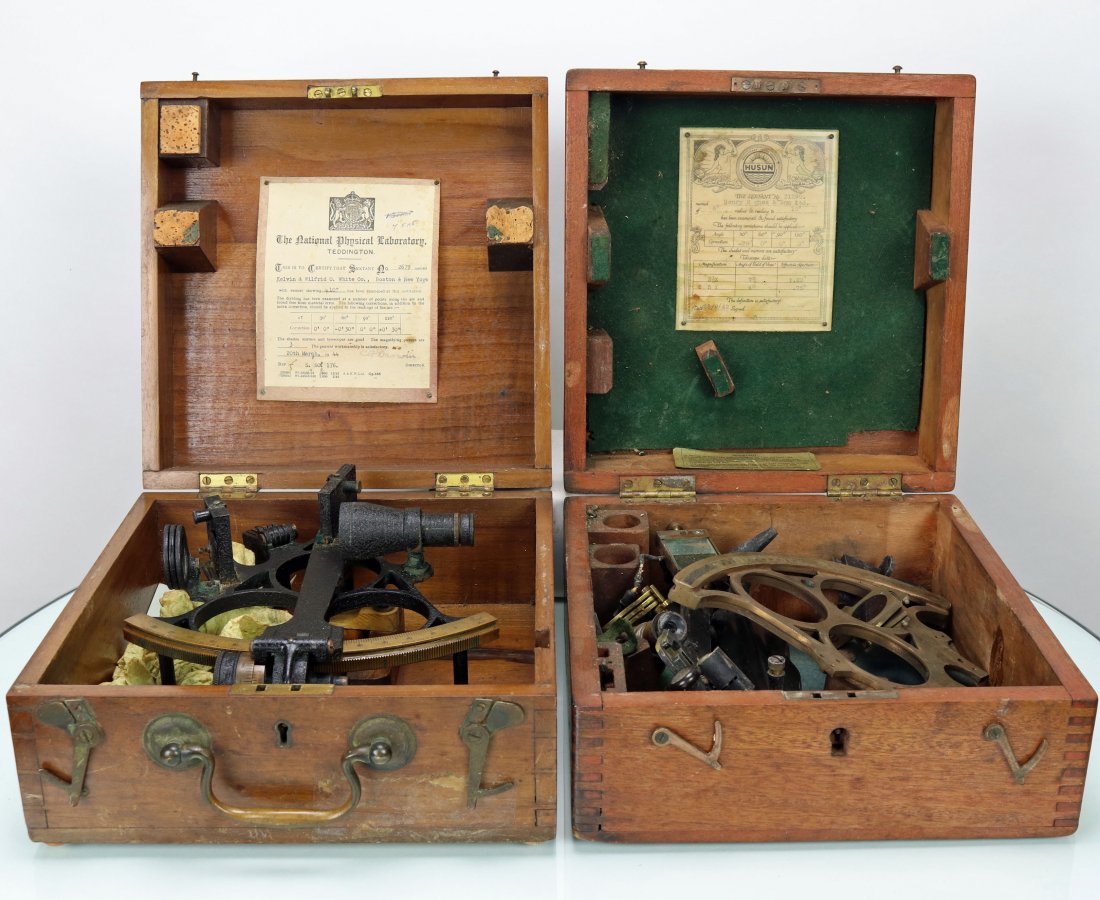 Two World War 2 Era Sextants In Boxes (1 of 6)