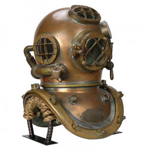 Historic D-Day USN Mark V Diving Helmet DESCO 6-6-1944