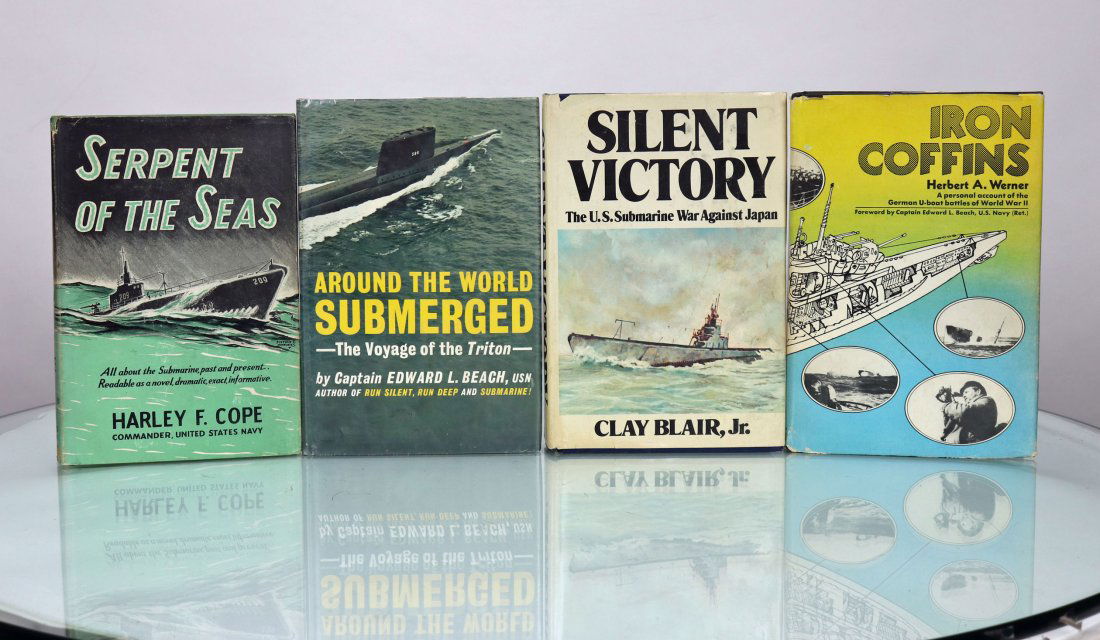 4 Vintage Submarine Hardcover Book Grouping 1 (1 of 2)