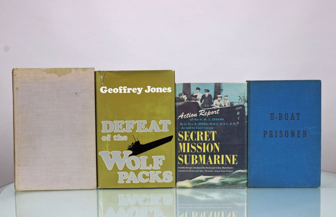 4 Vintage Submarine Hardcover Books Grouping 7 (1 of 2)