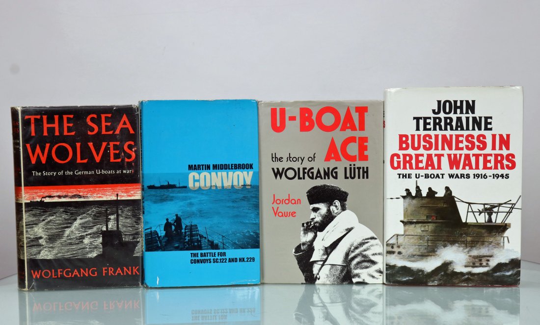 4 Vintage Submarine Hardcover Books Grouping 16 (1 of 2)