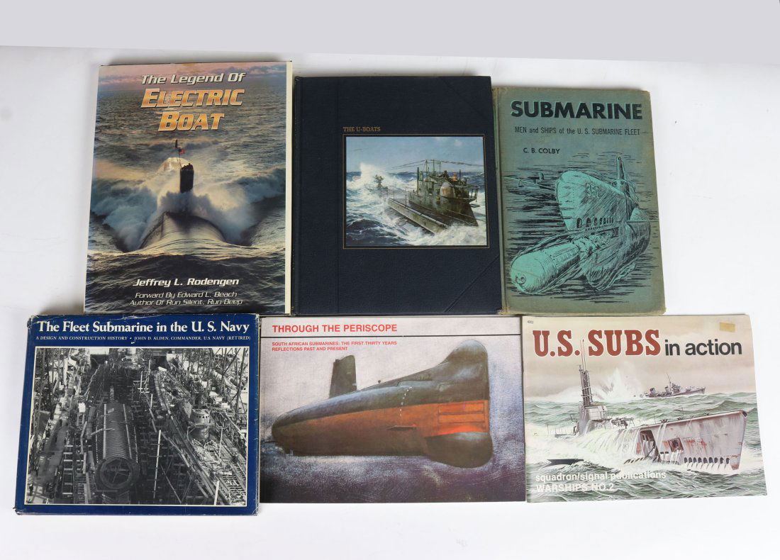 6 Vintage Submarine Books Grouping 29 (1 of 1)