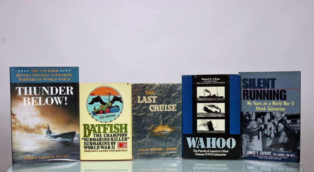 5 Vintage Submarine Hardcover Books Grouping 13 (1 of 2)
