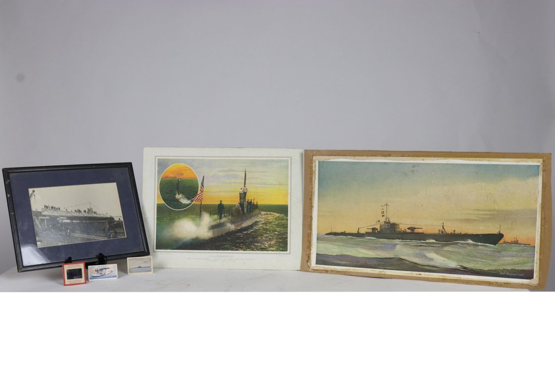 Grouping of 6 Vintage Submarine Ephemera Pieces (1 of 7)