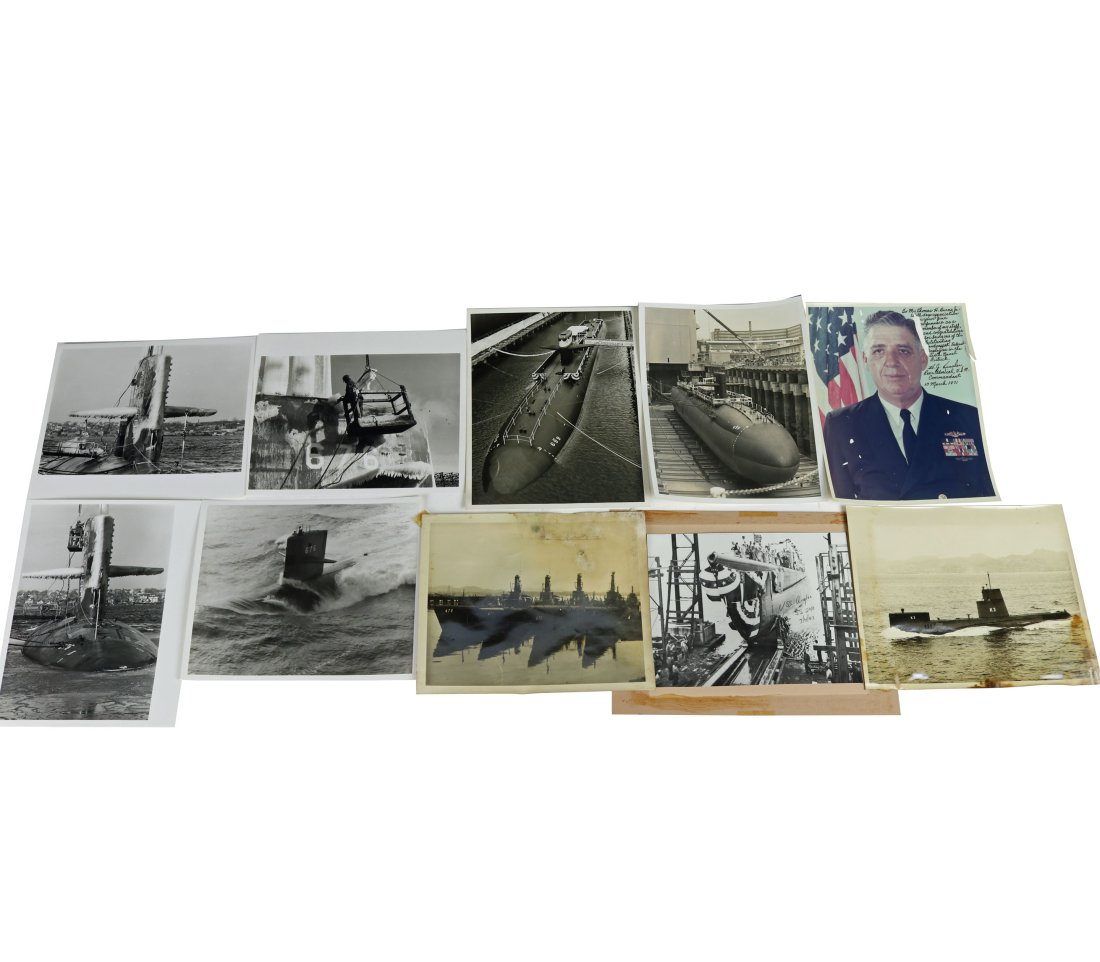 Grouping of 10 Vintage Original Submarine Photos (1 of 3)