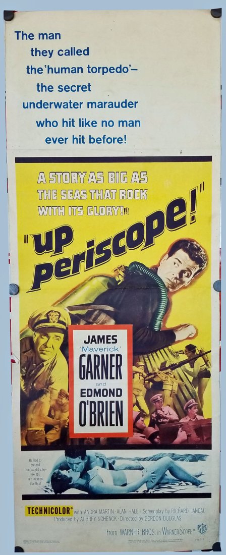 1959 Up Periscope James Garner Movie Poster (1 of 4)