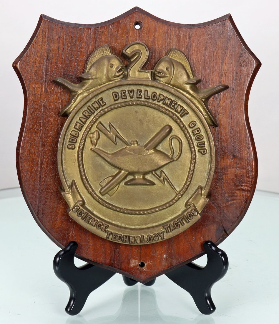 Submarine Development Group 2 Metal / Wood Plaque (1 of 1)