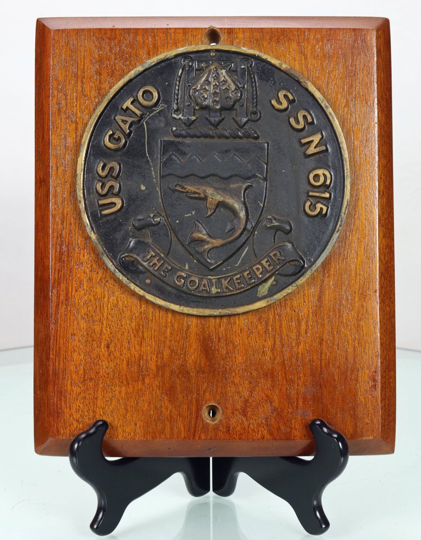 USS Gato SSN 615 The Goal Keeper Submarine Plaque (1 of 1)