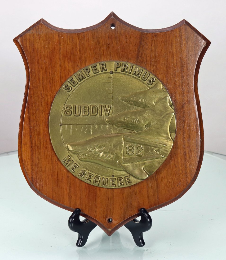 Subdiv 82 Semper Primus Me Sequere Submarine Plaque (1 of 1)