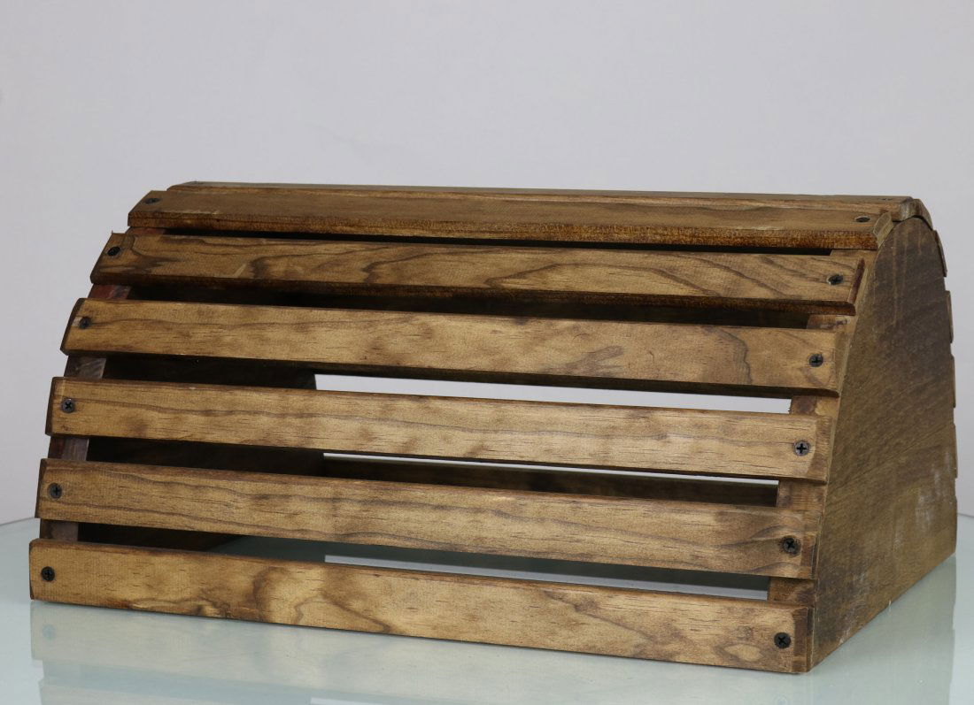 Wood Lobster Trap Style Diving Helmet Display Stand (1 of 2)