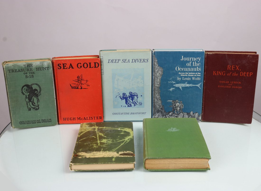 Diving Adventure Book Lot + Lloyd Bridges Autograph (1 of 4)