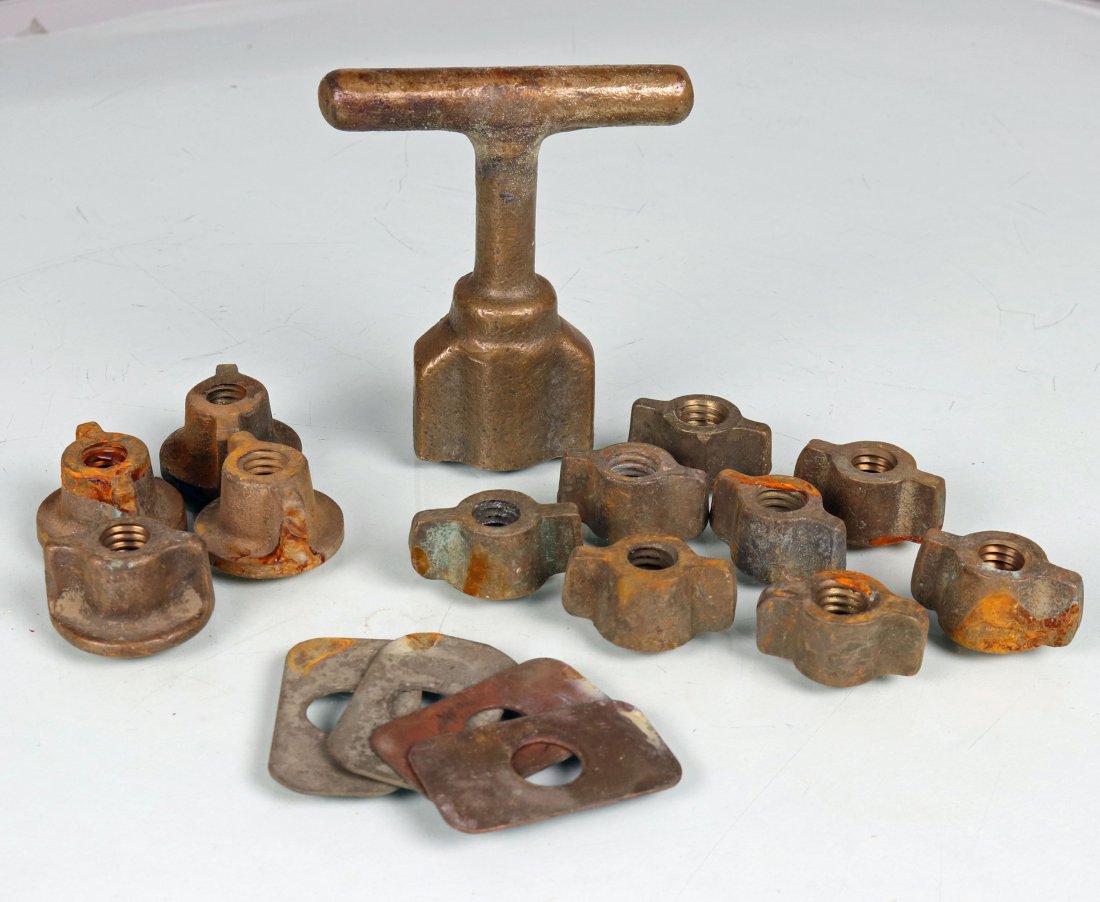 Mark V Diving Helmet Wingnut Set T Wrench & Shims (1 of 1)