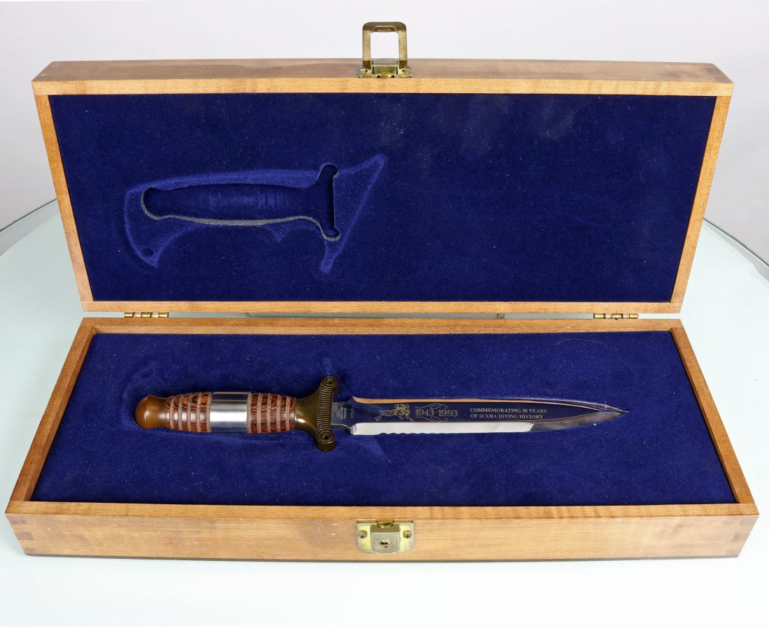 Wenoka Knife In Box 1943-1993 50 Years of Scuba Diving History (1 of 4)