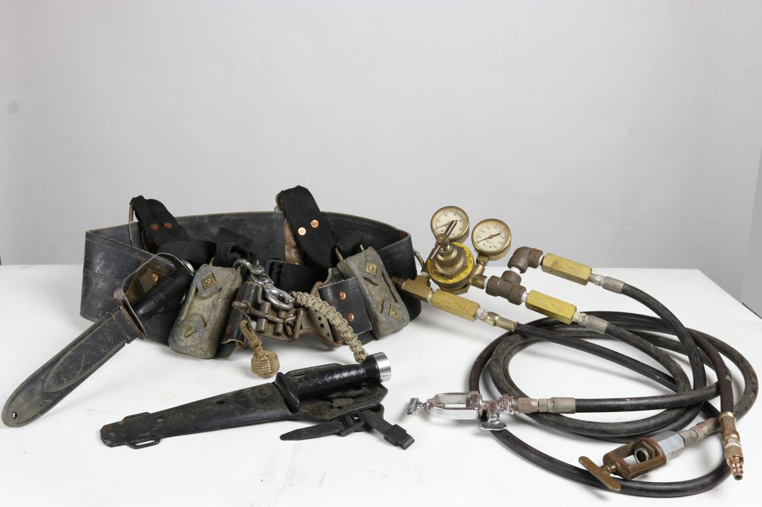 Vintage Scuba Diving Gear Include Knife Belt + More (1 of 6)